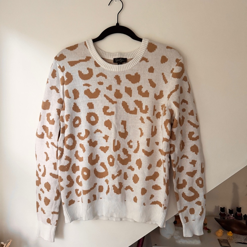 Jessica Simpson Cheetah Print Sweater in Size XL